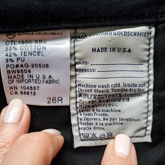 AG Adriano Goldschmied The Absolute Legging Extreme Skinny Black Size 26R - Picture 6 of 16